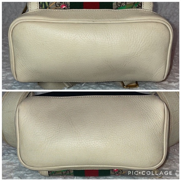 Gucci GG Ophidida Supreme Floral Multicolored Leather & Coated Canvas Backpack - Picture 8 of 17